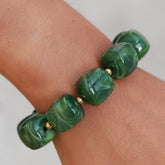 Bracelet cube olive